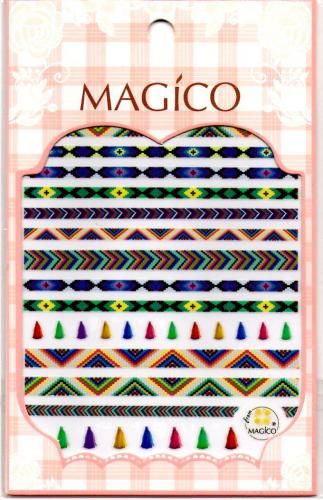 MAGICO ネイル ステッカー シール MGC09 ナバホ インディアン 幾何学 ミサンガ