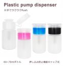 プラスチック製 ポンプ ディスペンサー 押し込み防止機能キャップ式 60ml